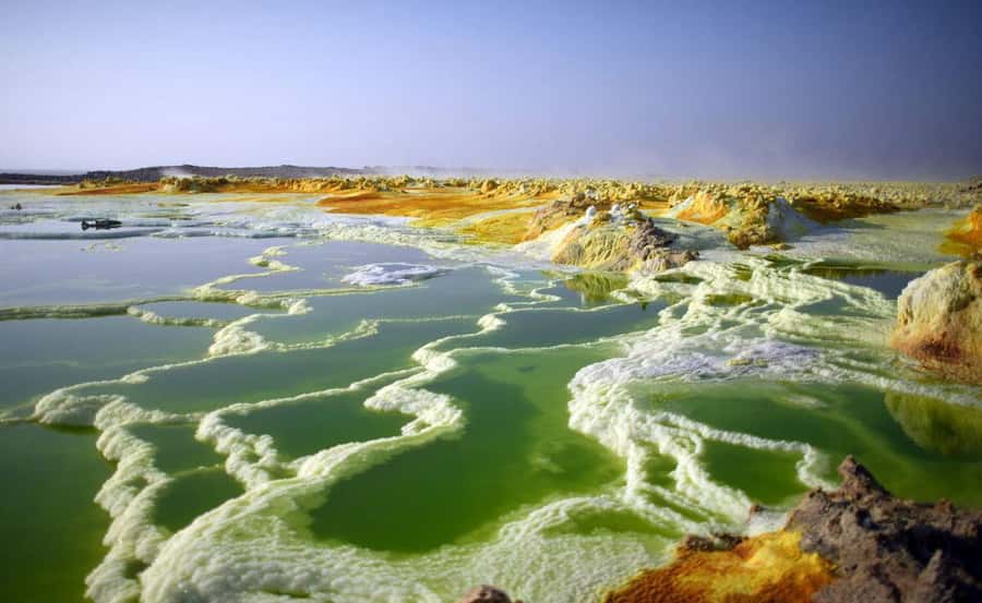3-Day Danakil Depression A Journey into Earth’s Fiery Heart - Day 2: Dallol, salt caravans, and the Erta Ale climb