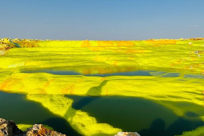 3 Day Danakil Depression and Ertale Volcano Shared Tour - Day two: sulfur springs, salt mining, and Dallol