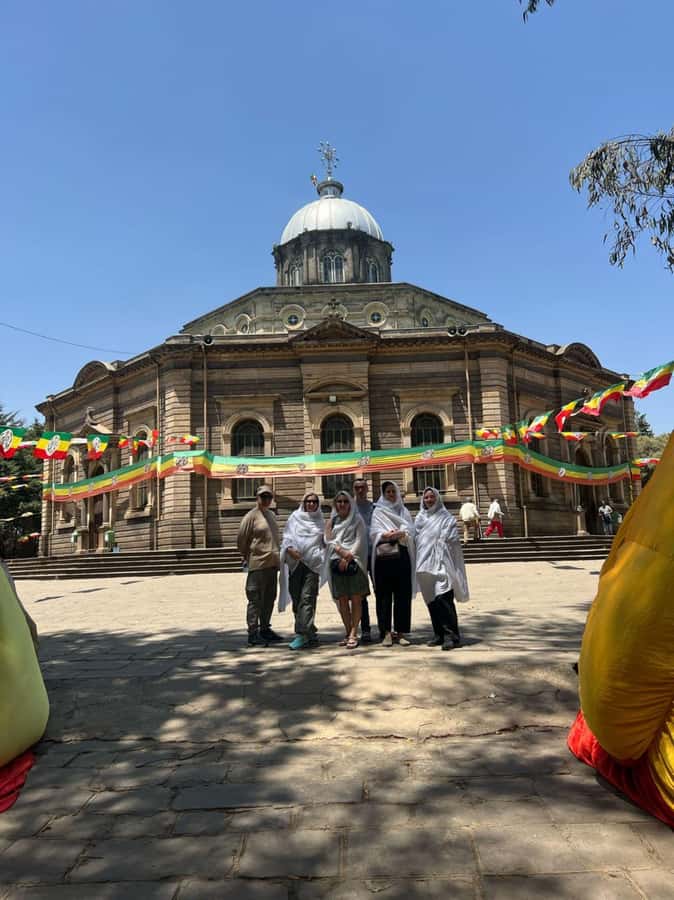 A guided tour of Addis Abeba that includes a city viewpoint - St. George’s Cathedral and Ethiopian Orthodox tradition