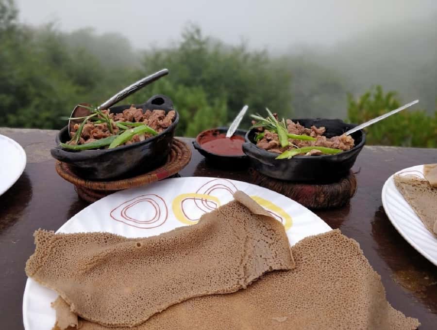 Addis Ababa: Debre Libanos, Blue Nile Gorge, and Cave Tour - Lunch, coffee, and the taste of rural Ethiopia