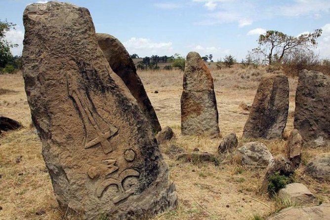 DAY TRIP TO THE UNESCO HERITAGE SITE TIYA & Melka Kunture - Tiya’s 46 carved stones and the questions they raise