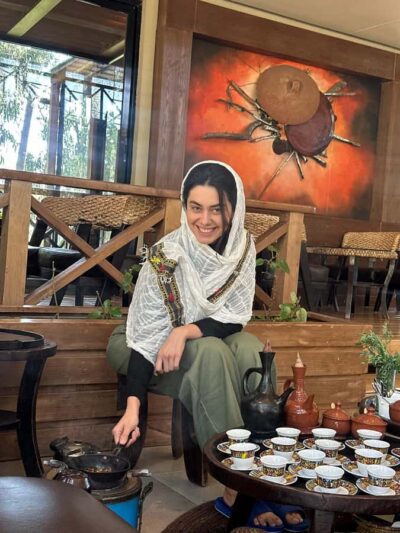 Ethiopia coffee cupping class/Ethiopian food injera making