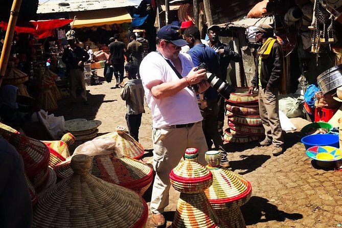 Every day Addis Ababa City Tour - Shopping for traditional cloth at Shiromeda